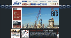 Desktop Screenshot of americanriggingandsupply.com